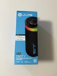 JLAB Go Party Portable Bluetooth Speaker with RGB Lights Waterproof Black
