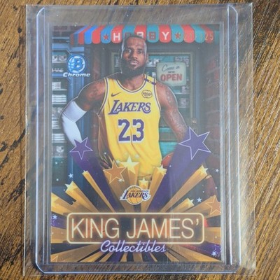 2025-26 Bowman Lebron James Hobby Stars AQUA REFRACTOR HS-13 Lakers #021/125