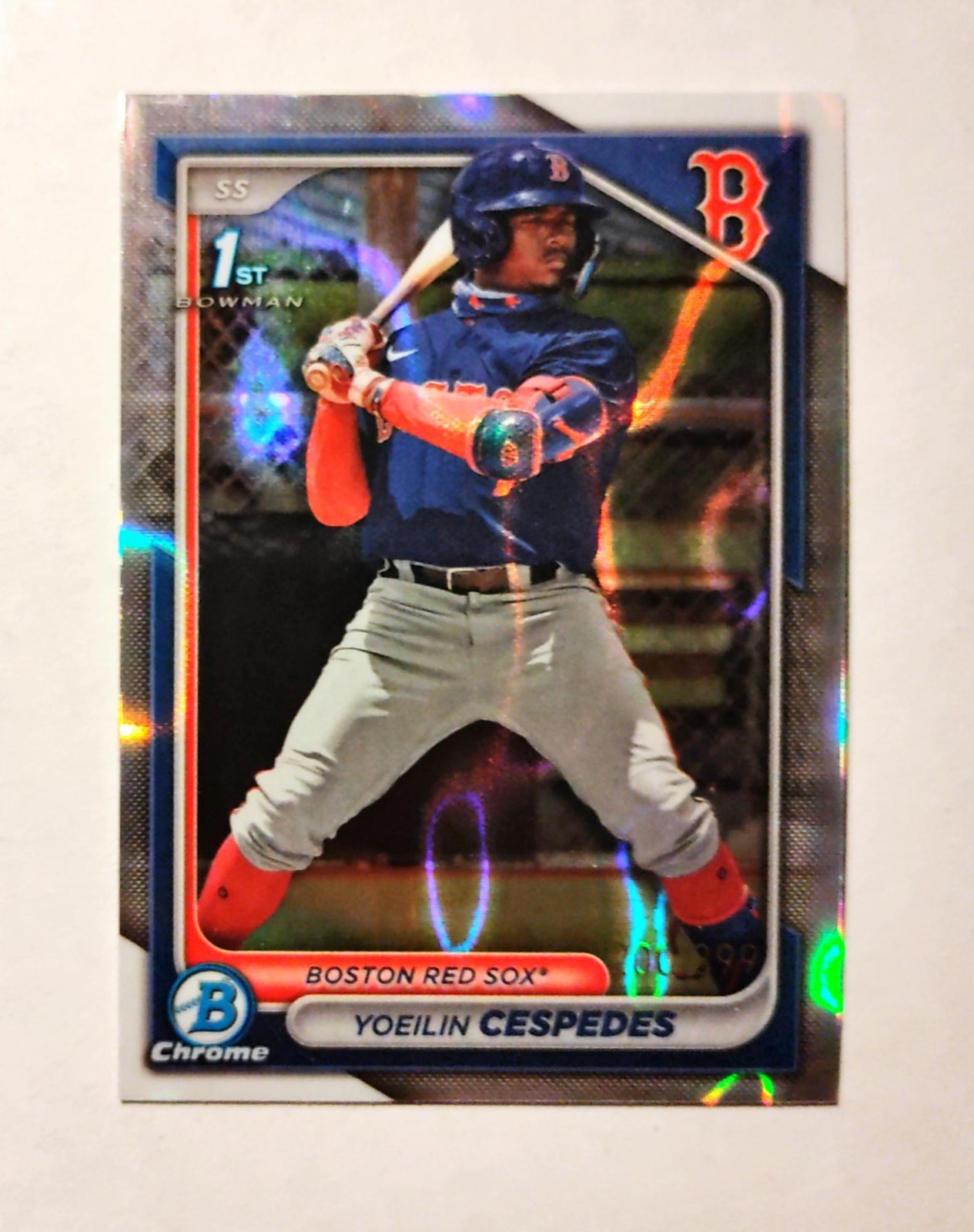Yoeilin Cespedes 2024 1st Bowman Chrome #BCP-139 LAVA REFRACTOR 200/399 F6