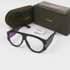 Tom Ford Bronson TF1044 Black Frame Clear Lens 60-12 Sunglasses New With Case