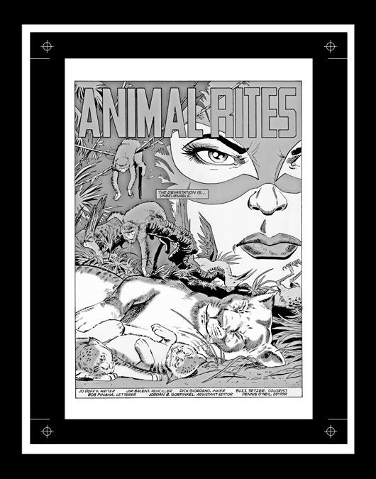 Jim Balent Catwoman #6 Rare Production Art Pg 1 Monotone