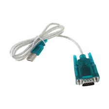 Black USB To RS232 RS-232 DB9 Serial Cable Standard Adapter Converter For PC