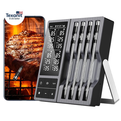 Wireless Meat Thermometer with Smart Timer & APP Alerts, 800Ft Bluetooth Grill F