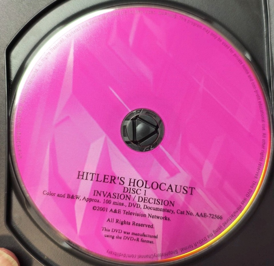 Hitler's Holocaust ADOLF HITLER Nazi WWII History Channel 3-Disc DVD ...