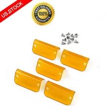 Orange Amber Cab Roof Visor Replacement Light Lens for Lund Moon/Sun Visor-5PCS