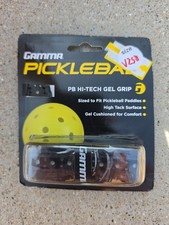 V250 Pickleball Replacement Grip Black Gamma PB Hi-tech Gel Grip Brand New Black