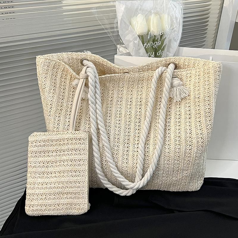 Designer Women Handbags Fashion Large Capacity Straw Tote Bag