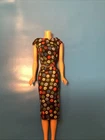 Vintage 1960s Mattel Original #917 Apple Print Sheath Barbie Dress Japan TLC