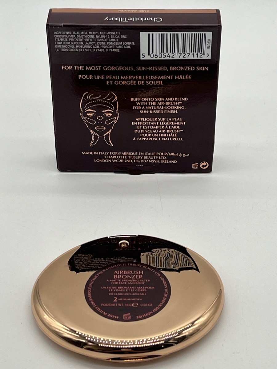 NEW Charlotte Tilbury AIRBRUSH Bronzer 2 MEDIUM For Face