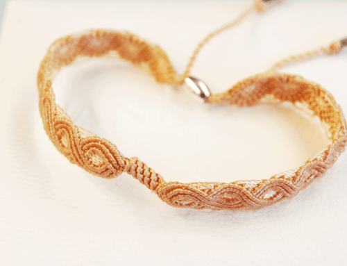 Genuine Pandora Macrame Bracelet beige, small 590711CBG-S0 - retired - Imagen 1 de 2