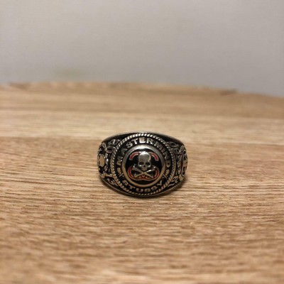 STUSSY x MASTERMIND JAPAN x JAM HOME MADE Skull College Ring Men's