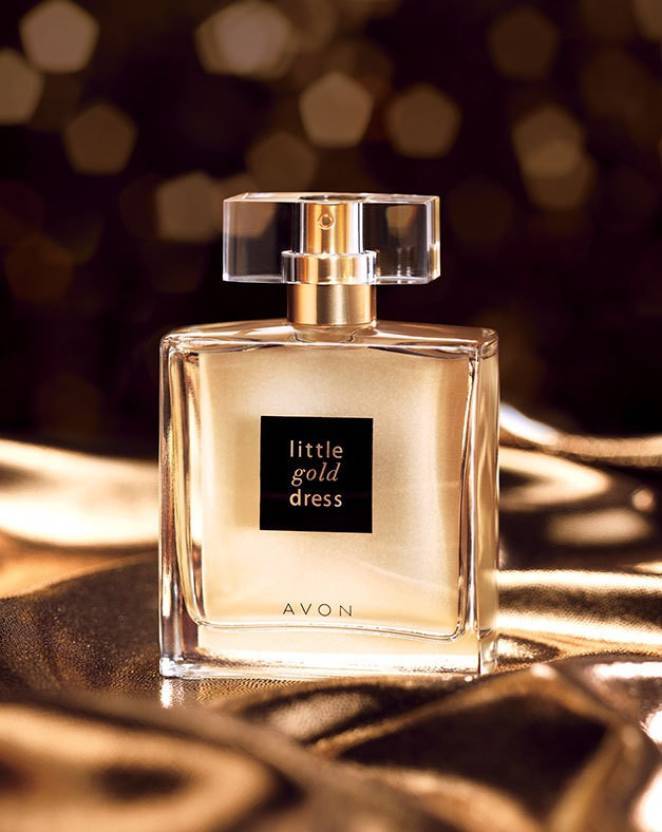 little gold dress avon