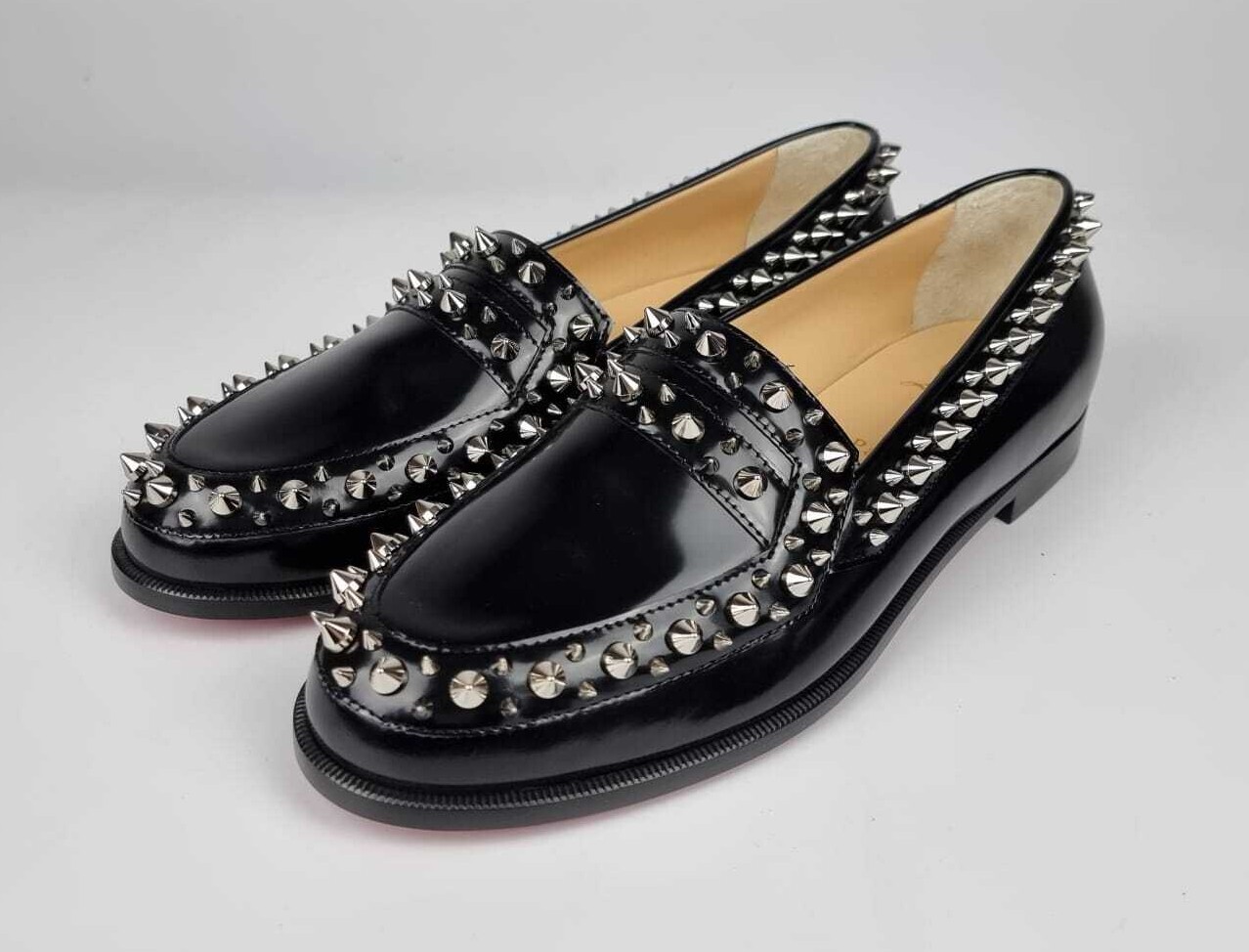 black louboutin loafers