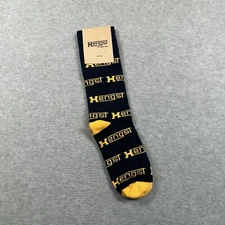 Sock Club Printed Socks Mens/Unisex S Hengst Filtration Black/Yellow Made In USA