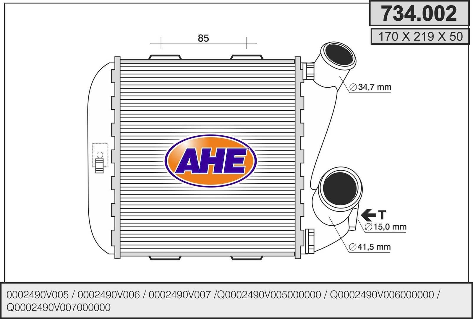 Intercooler Smart 0.8 CDI résout la perte de puissance et fumée échangeur d'air