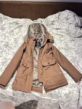Hollister Xs Women Brown Parka, Xs (free Shipping!)