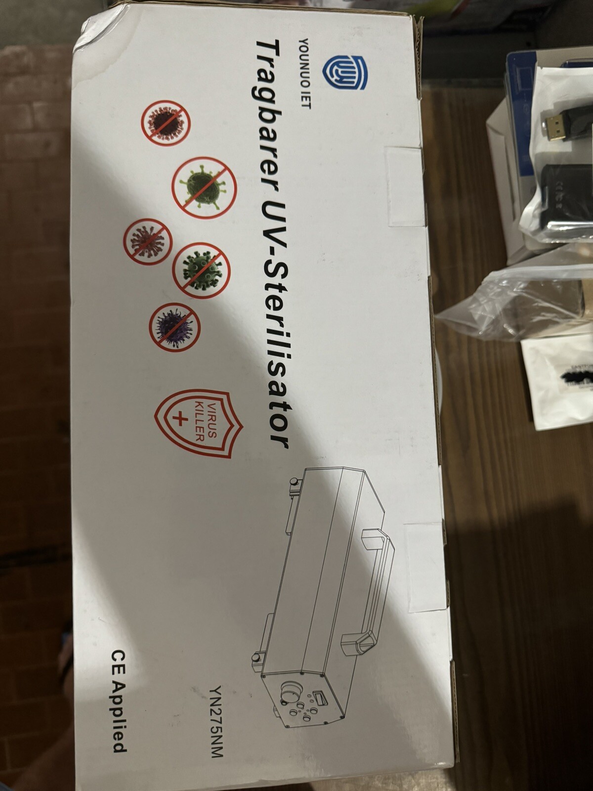 Sterilizzatore Uv Yn275nm Sterilizzatore Da Superficie Colore Nero