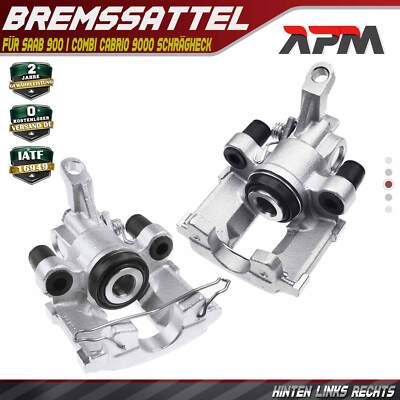 Bremssattel Bremszange Hinten L + R für Saab 900 I Combi Cabrio 9000 Schrägheck