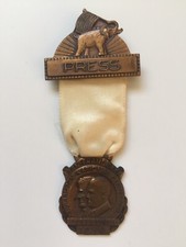 1956 Republican National Convention Dwight Eisenhower Press Badge Medal