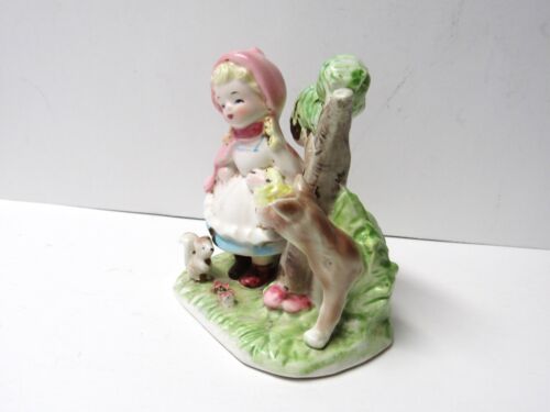 Rotkäppchen Wolf Vintage Keramik Figur gekreuzte Pfeile Marke #S8484 - Bild 4 von 8