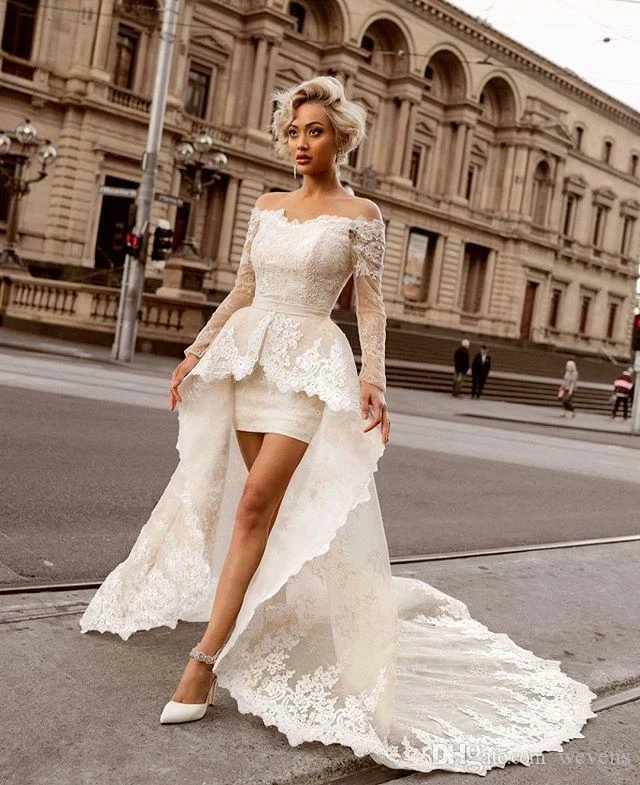 These High-Low Wedding Dresses Offer the Best of Both Worlds