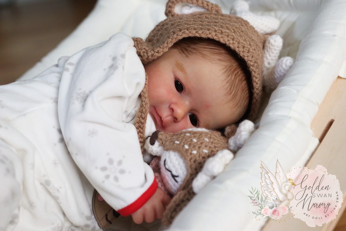 Realistic Baby Girl Doll Reborn Archie by Julia Homa Painted by