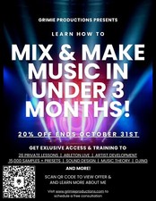 3 Month Music Production & DJ Private Lesson Plan in Ableton Online/In Person