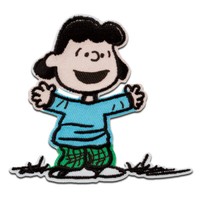 Peanuts © Lucy - AufnäHer, BüGelbild, AufbüGler, GrößE: 7,4 X 8 Cm