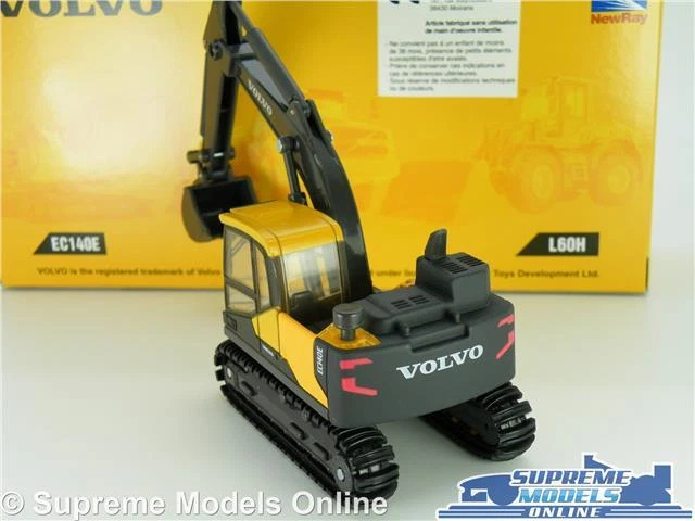 VOLVO EC140E BACKHOE MODEL EXCAVATOR DIGGER 1:50-1:64 NEW RAY CONSTRUCTION K8 - Image 3 of 4