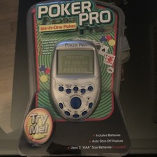 Pocket Arcade Poker Pro 6 in 1 Arcade Game Great for the Bathroom 