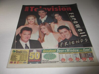 FRIENDS Matthew Perry JENNIFER ANISTON Sun Television tv guide May 2 2004