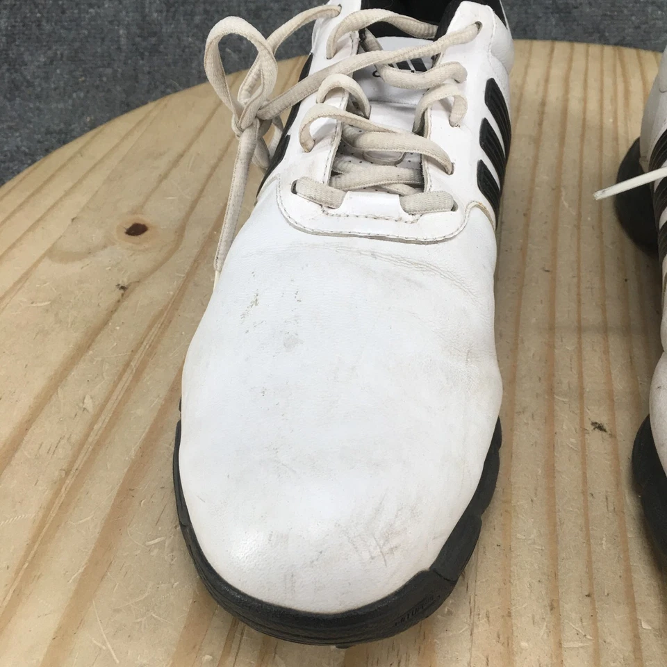 Adidas Shoes Mens 11 Innolux 2.0 Golf Sneakers 816395 White Leather Slip On - Image 4 of 4