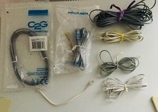 Lot of 7 RJ-11 Modular Telephone Extension Cable Phone Cord Cable Line Wire