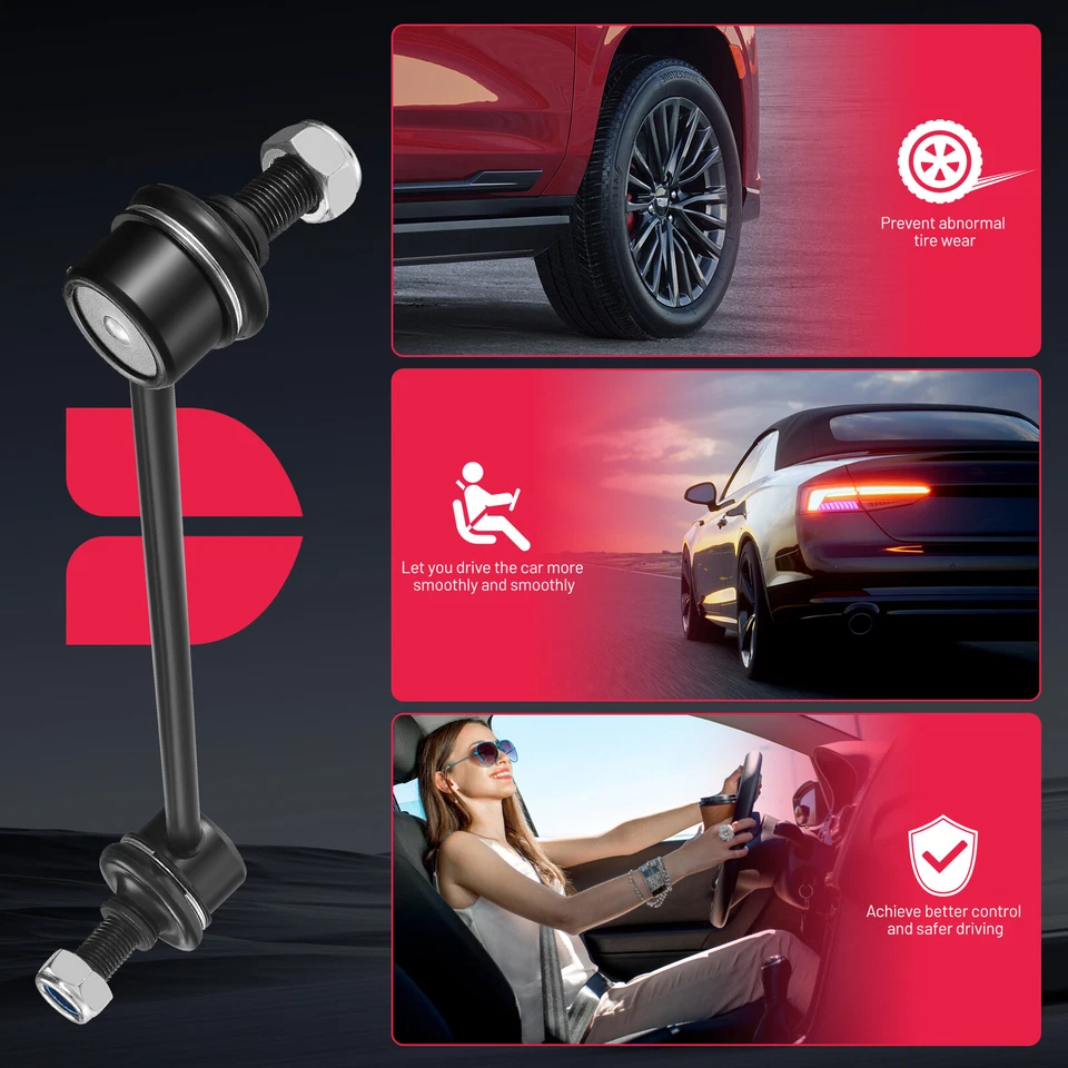 适用于 03 - 19 丰田卡罗拉矩阵普锐斯 Pontiac Vibe 前摇杆端链接 2 件 — 第 4/4 张图片