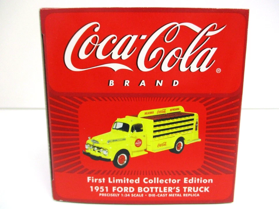FIRST GEAR - COCA-COLA - 1951 FORD BOTTLER'S TRUCK - 1/34 DIECAST - Image 3 of 4