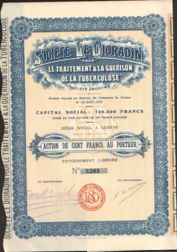 LE DIORADIN, Traitement & Guérison de la Tuberculose (SUISSE) (J) - Picture 1 of 1