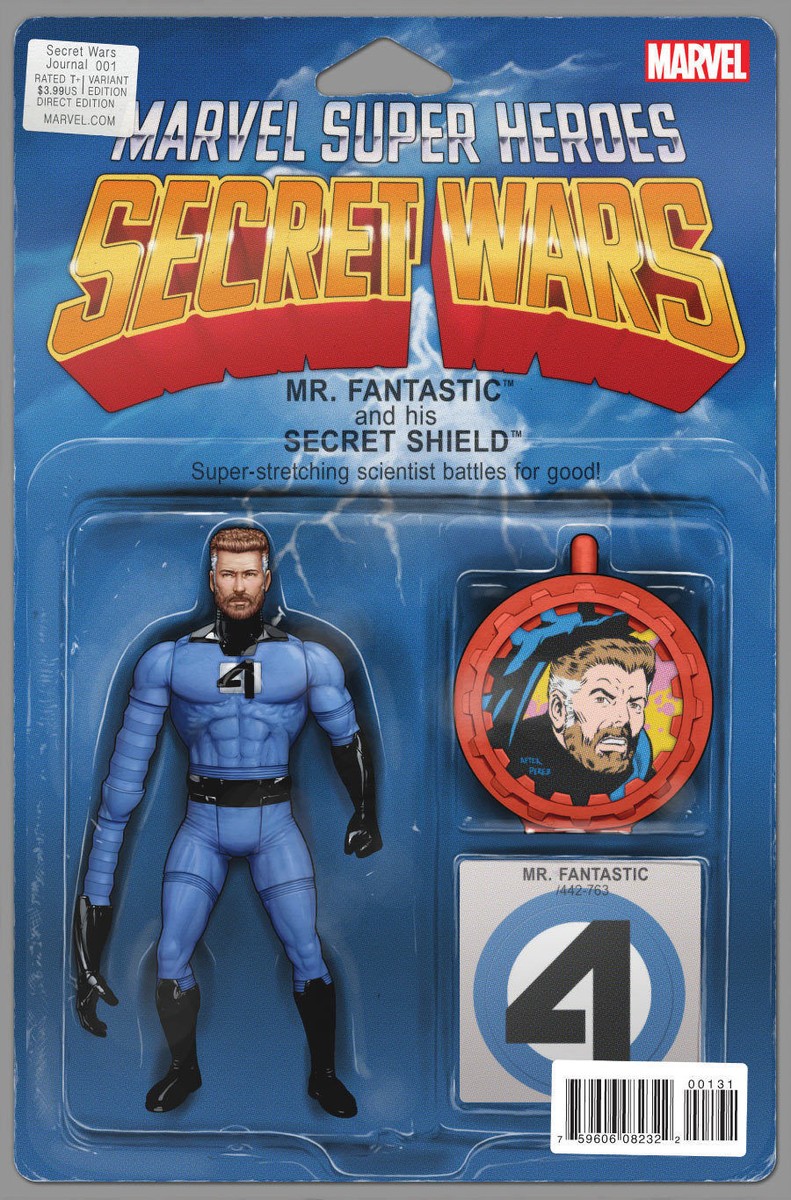 SECRET WARS JOURNAL #1 MR. FANTASTIC ACTION FIGURE VARIANT LOT OF