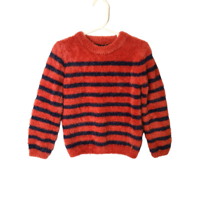 IKKS Girls Red and Blue StripedSweater Size 6