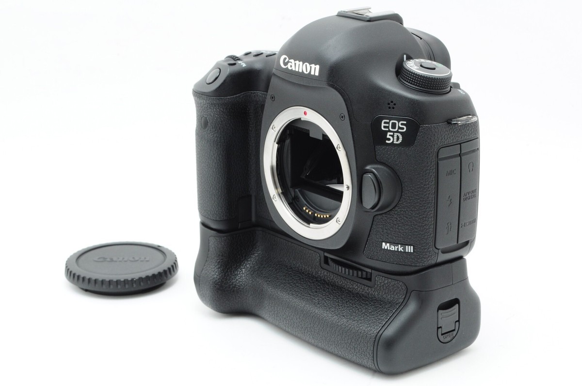 Mint] Canon EOS 5D Mark III 22.3 MP DSLR Camera Body w/ BG-E11