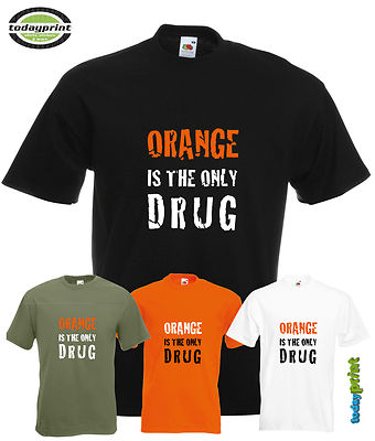T Shirt ORANGE DRUG, MOTOCROSS, Enduro, Dirt, Offroad