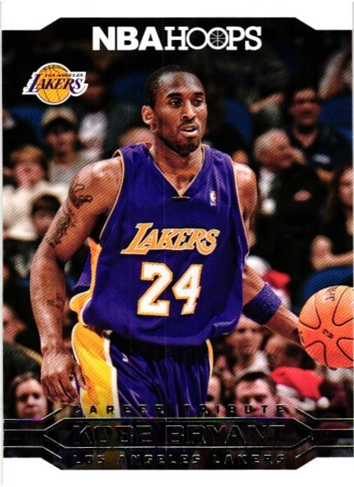 Kobe Bryant NBA Hoops Panini 2017-18 Los Angeles Lakers Card No