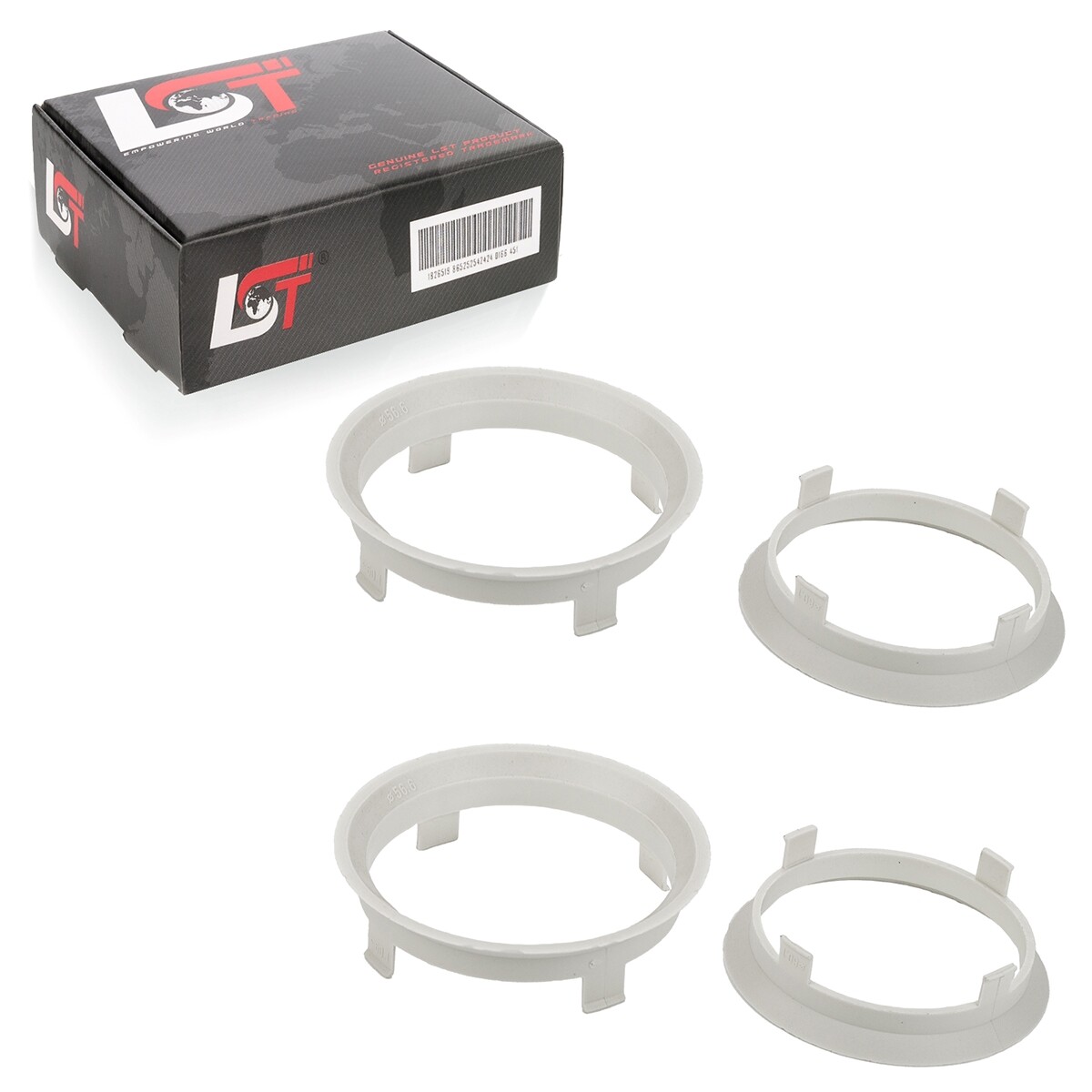 4x Centering Ring Spacer Alloy Wheels Ø 56,6 - Ø 60,1 MM for BMW 4 5er 6er 7er