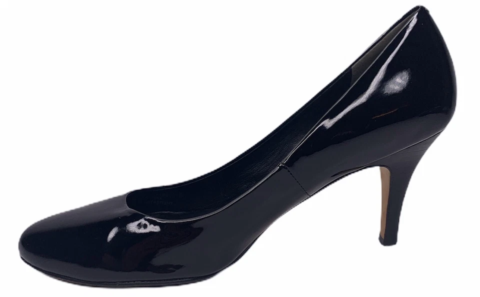 Cole Haan 女式 10.5 B 码空气黑色漆皮高跟鞋 H10 D33393 — 第 3/4 张图片