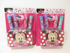 Minnie 4 Flavored Lip Balm Set with Metal Tin Case, 2 PACK