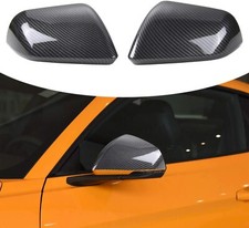 Carbon Fiber Abs Side Rear View Mirror Decoration Cover For Ford Mustang 15