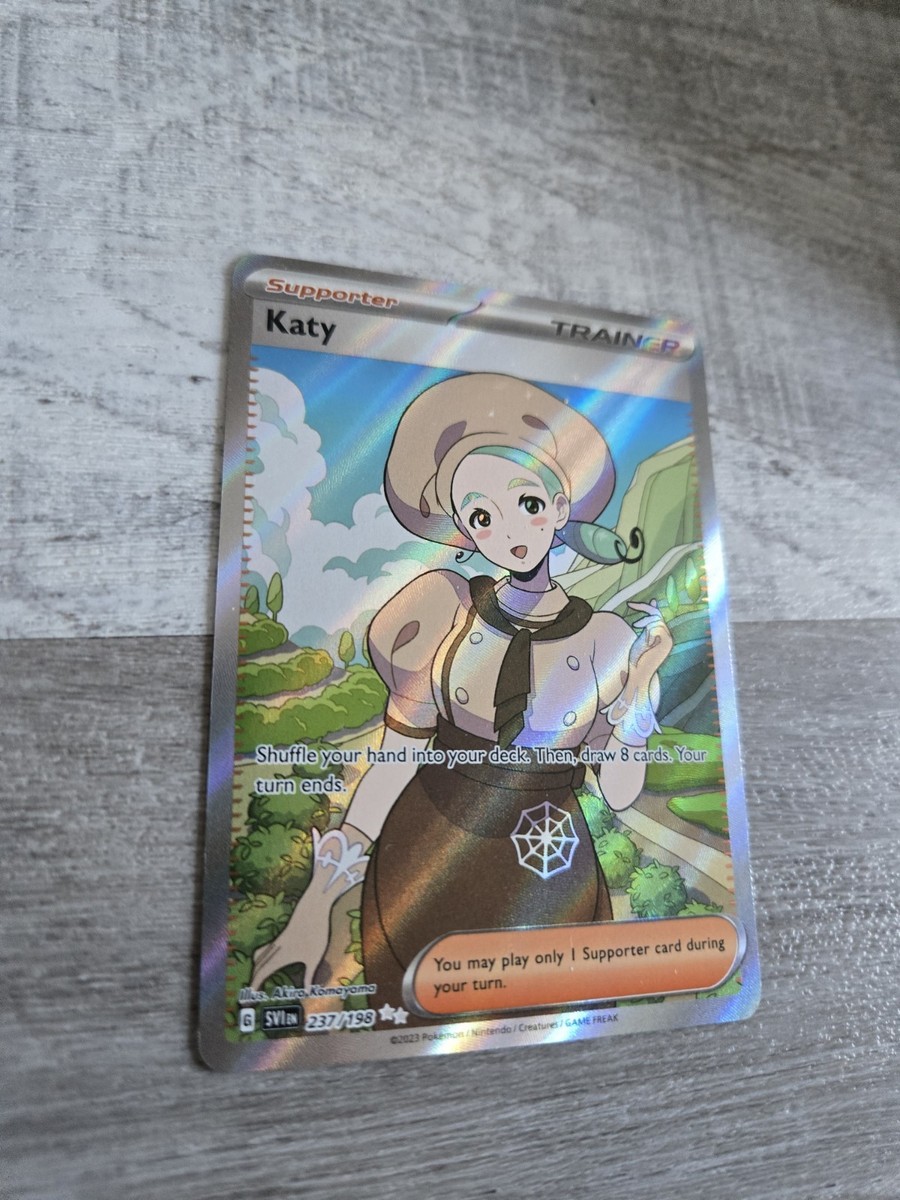 Katy Pokemon Trainer Card 237/198 Scarlet & Violet English Full Art NM