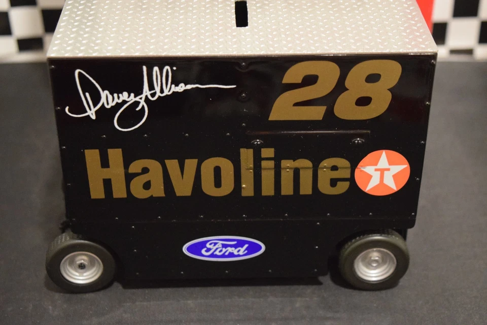 Action RCCA Davey Allison #28 Texaco Havoline Pit Wagon Bank 1990 escala 1:16  Foto 4 de 4