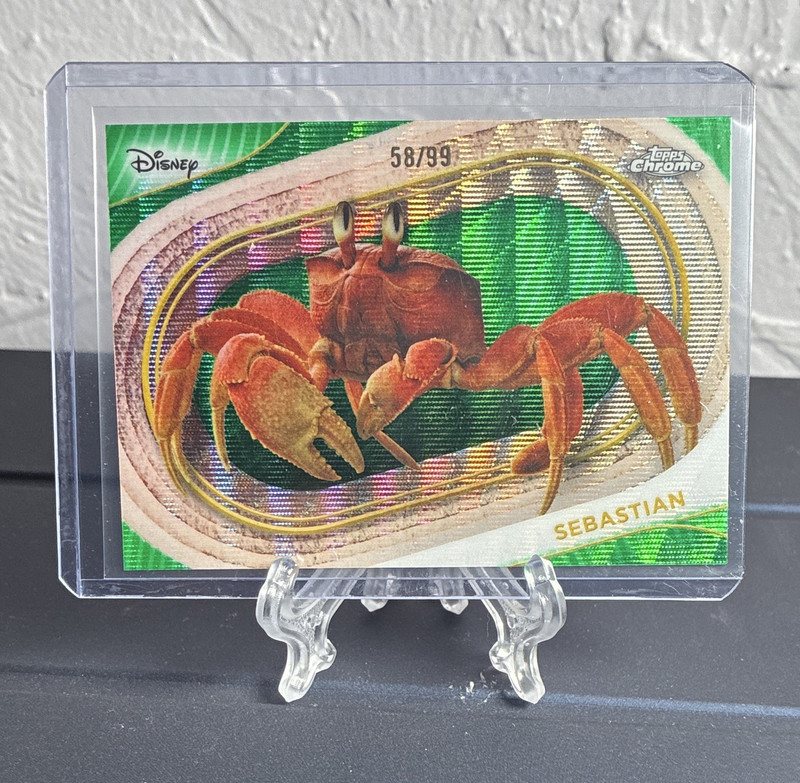 Topps Chrome Disney 2025 The Little Mermaid Sebastian #64 58/99 Serial Numbered