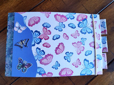 Handmade Notebook Junk Journal Altered Composition Book 7  x 5 Butterflies