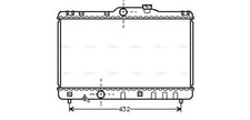 AVA Coolant Radiator TO2140 for TOYOTA COROLLA  (1992) COROLLA 1.8 GTI etc